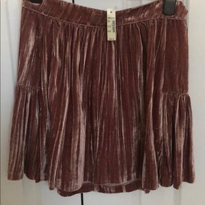 Madewell crushes velvet skirt.